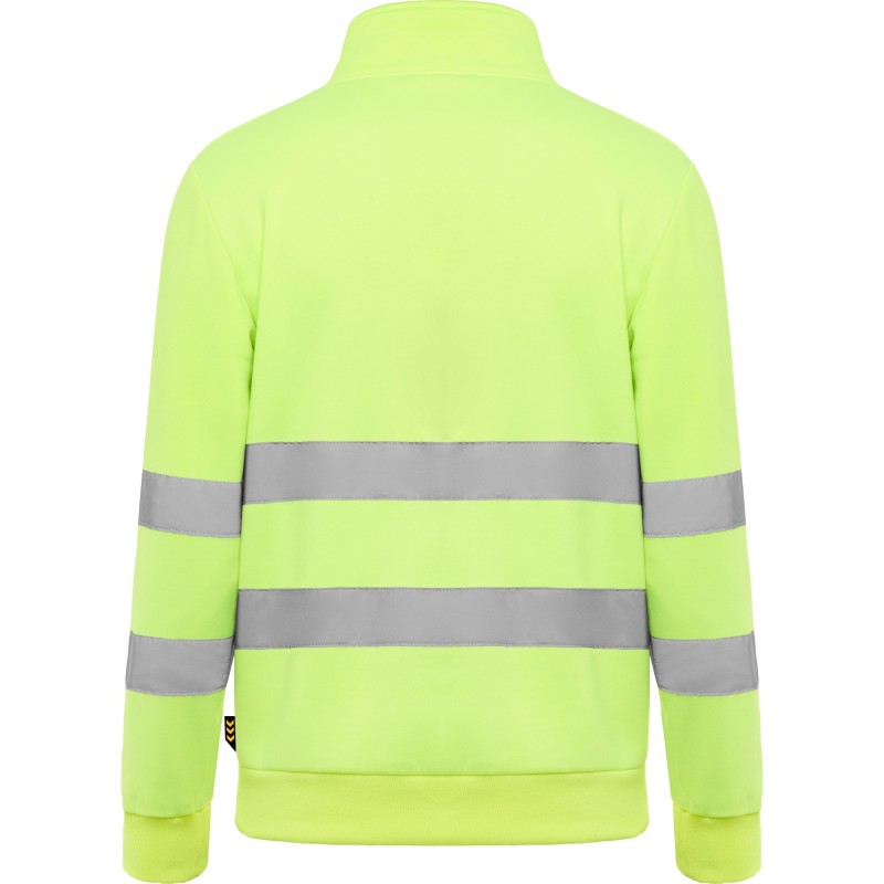 SUDADERA ALTA VISIBILIDAD CREMALLERA MEDIA REFLECTANTE
