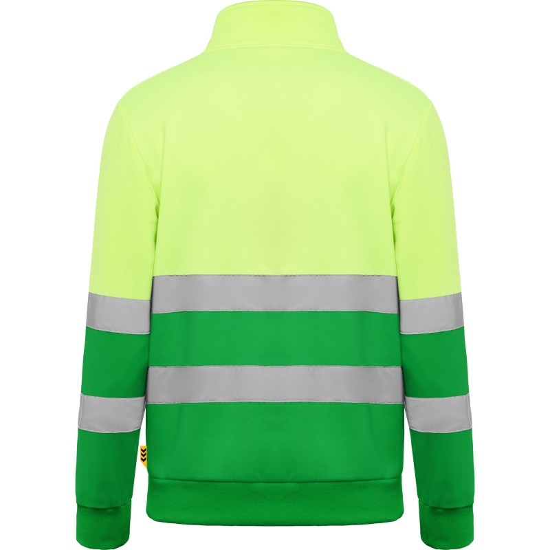 SUDADERA ALTA VISIBILIDAD CREMALLERA MEDIA REFLECTANTE