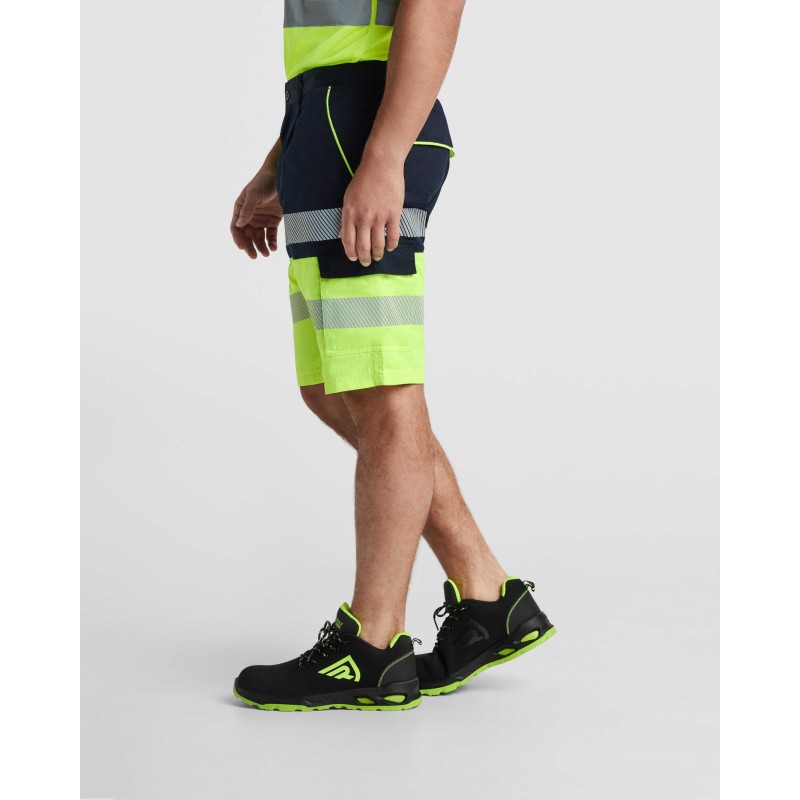 BERMUDA LABORAL MULTIBOLSILLOS AV FLUO BICOLOR