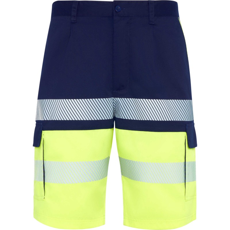BERMUDA LABORAL MULTIBOLSILLOS AV FLUO BICOLOR