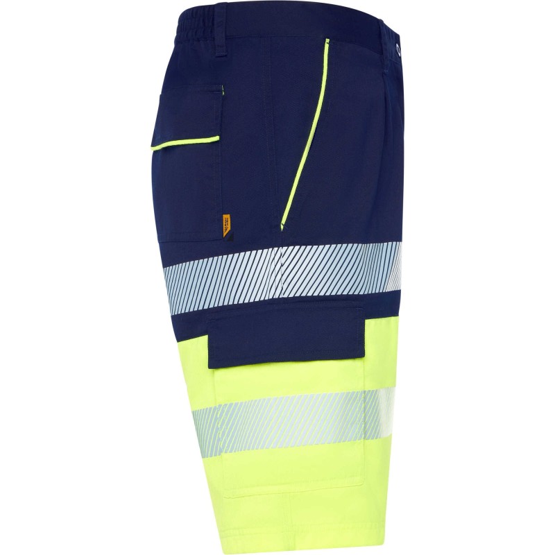 BERMUDA LABORAL MULTIBOLSILLOS AV FLUO BICOLOR