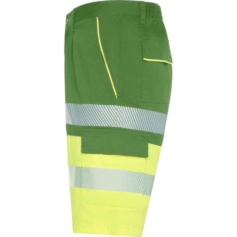 BERMUDA LABORAL MULTIBOLSILLOS AV FLUO BICOLOR