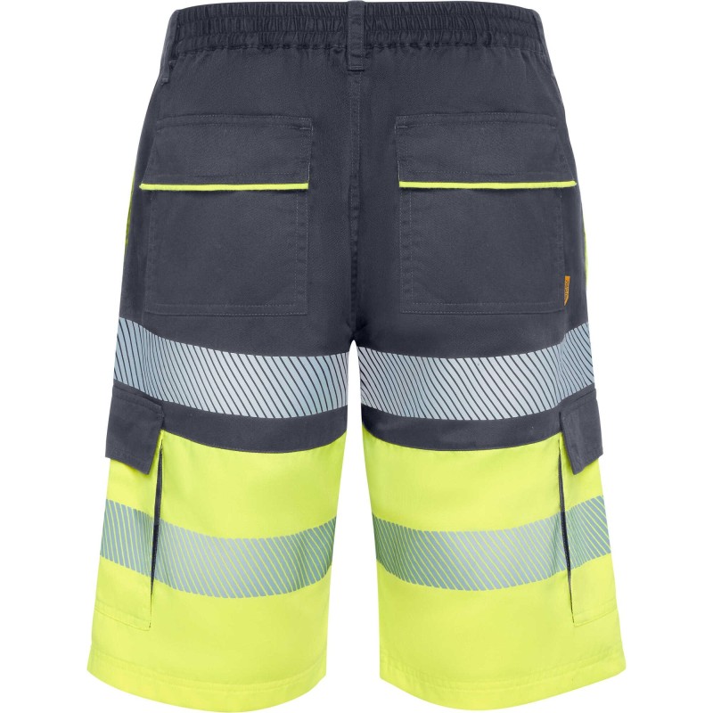 BERMUDA LABORAL MULTIBOLSILLOS AV FLUO BICOLOR