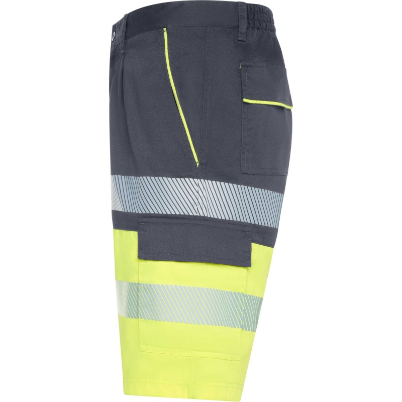 BERMUDA LABORAL MULTIBOLSILLOS AV FLUO BICOLOR