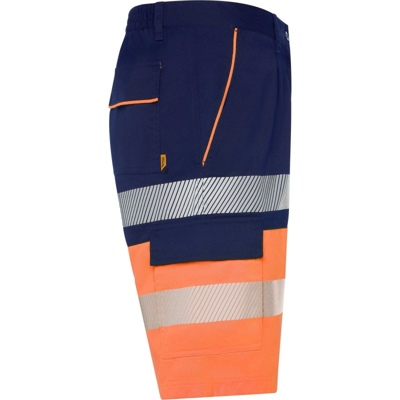 BERMUDA LABORAL MULTIBOLSILLOS AV FLUO BICOLOR