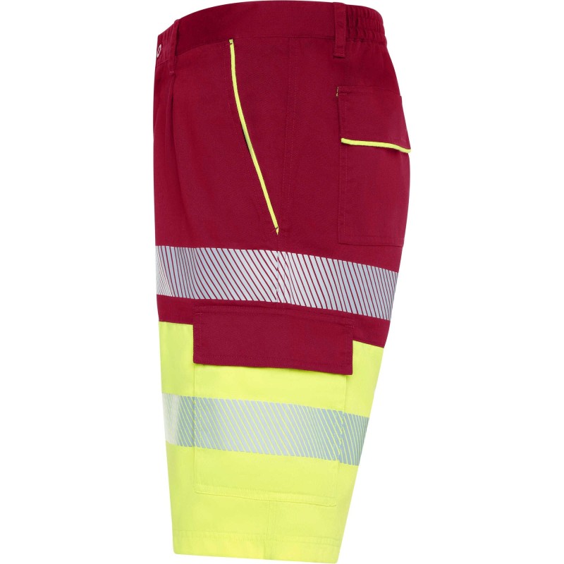 BERMUDA LABORAL MULTIBOLSILLOS AV FLUO BICOLOR