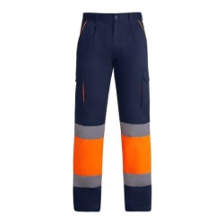 ⭐ PANTALÓN LARGO AV MULTIBOLSILLOS BICOLOR FRIO POLAR | Azules de Vergara