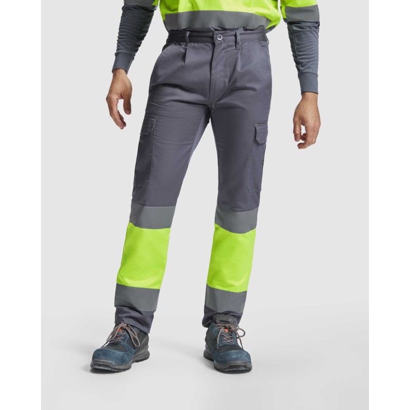 PANTALÓN AV MULTIBOLSILLOS FLUOR REFLECTANTE RESISTENTE