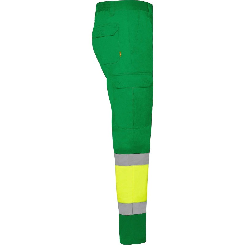 PANTALÓN AV MULTIBOLSILLOS FLUOR REFLECTANTE RESISTENTE