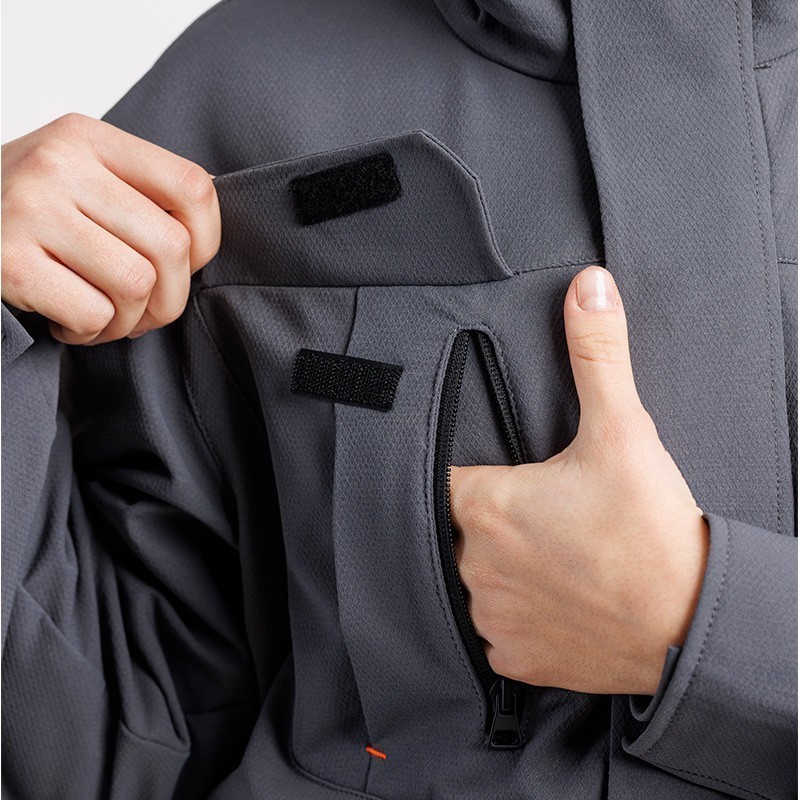 CHAQUETA TÉCNICA LIGERA CORTAVIENTOS HIDRÓFUGA TRANSPIRABLE PROFESIONAL