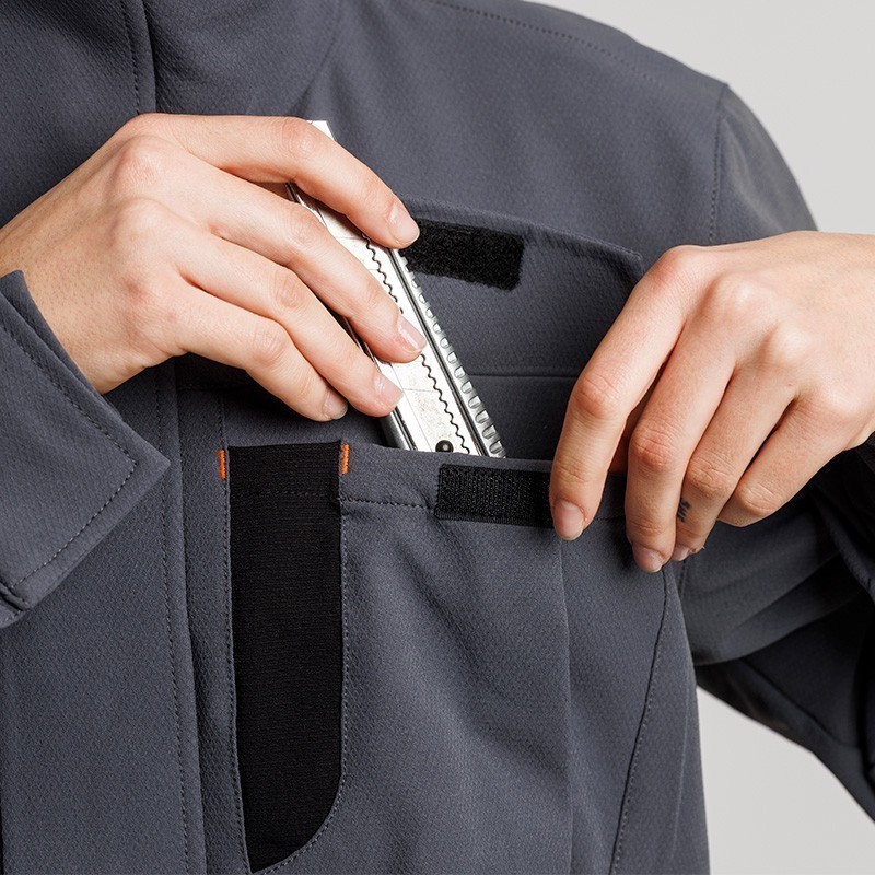 CHAQUETA TÉCNICA LIGERA CORTAVIENTOS HIDRÓFUGA TRANSPIRABLE PROFESIONAL