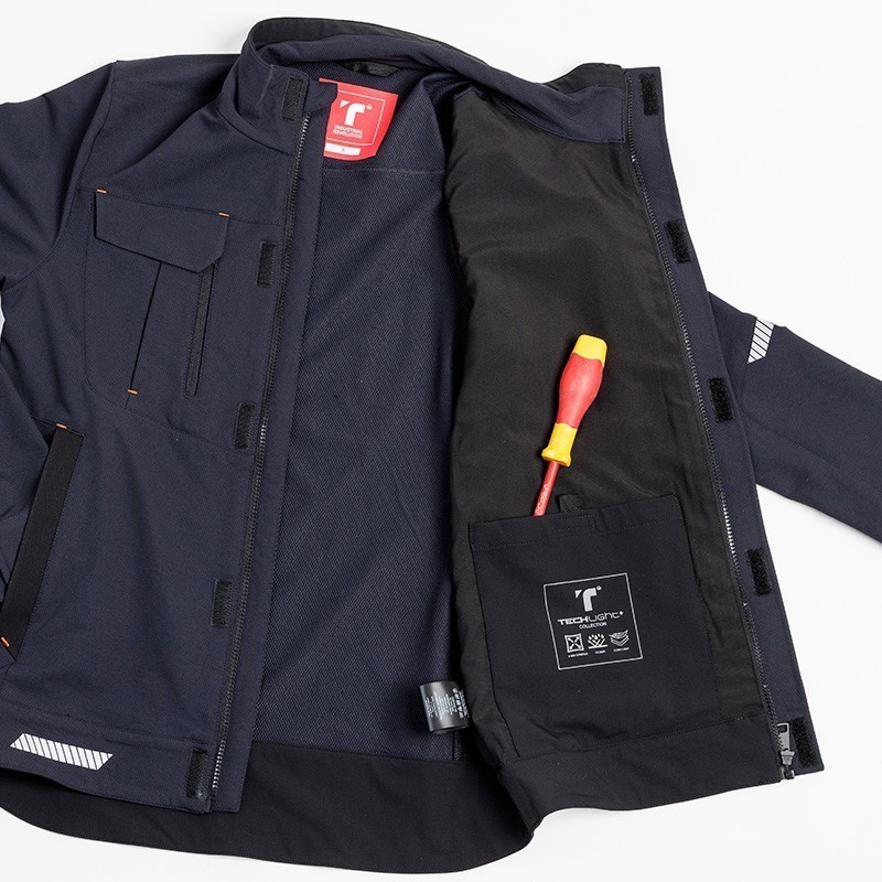 CHAQUETA TÉCNICA LIGERA CORTAVIENTOS HIDRÓFUGA TRANSPIRABLE PROFESIONAL