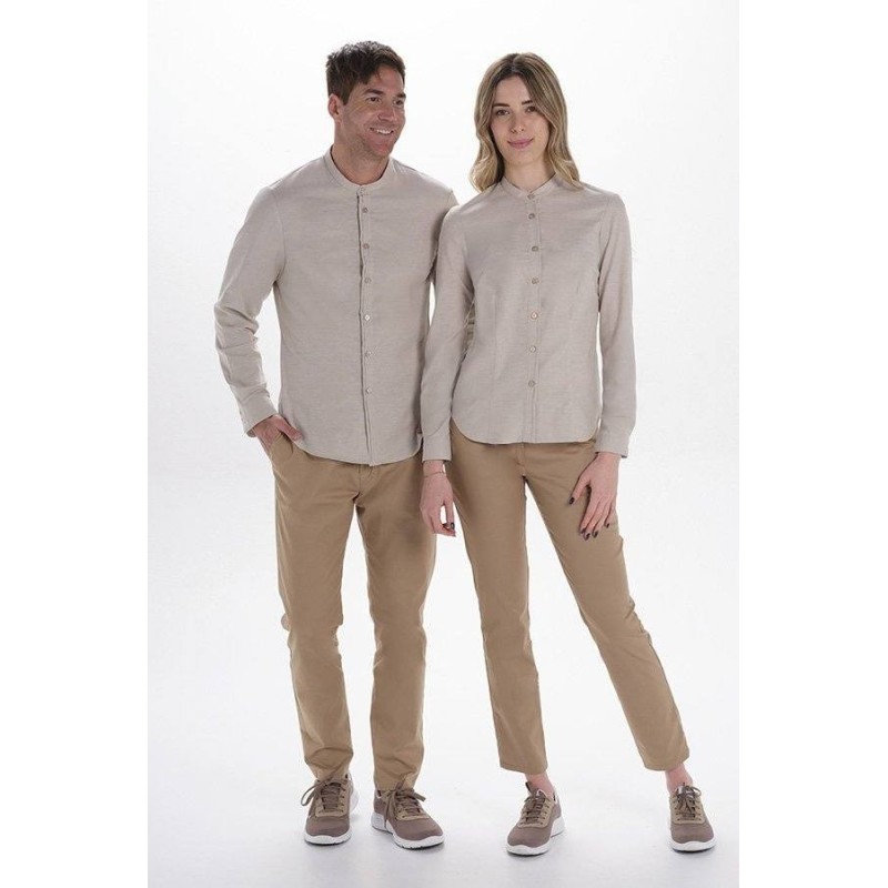 CAMISA HOSTELERÍA CUELLO MAO