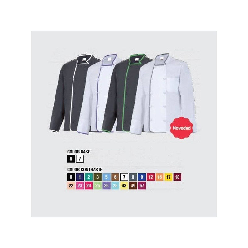 CHAQUETA DE COCINA MANGA LARGA
