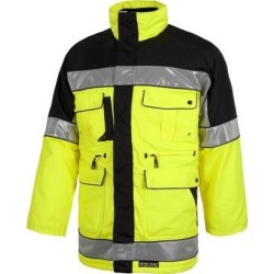 PARKA BICOLOR ACOLCHADA MULTIBOLSILLOS