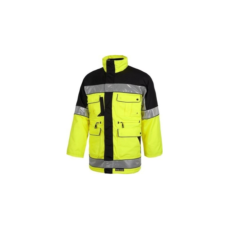 PARKA BICOLOR ACOLCHADA MULTIBOLSILLOS