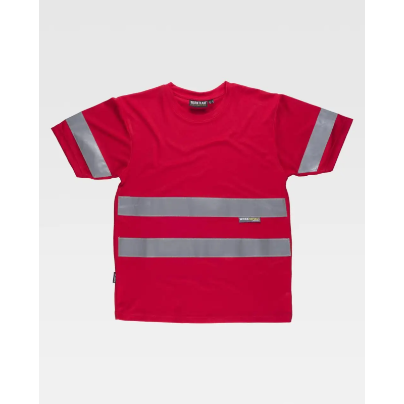 CAMISETA MANGA CORTA CINTAS REFLECTANTES