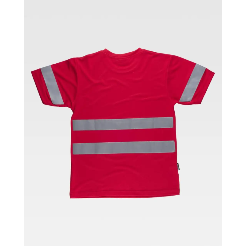 CAMISETA MANGA CORTA CINTAS REFLECTANTES