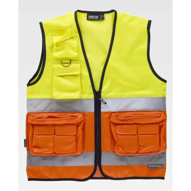 CHALECO BICOLOR CINTAS AV