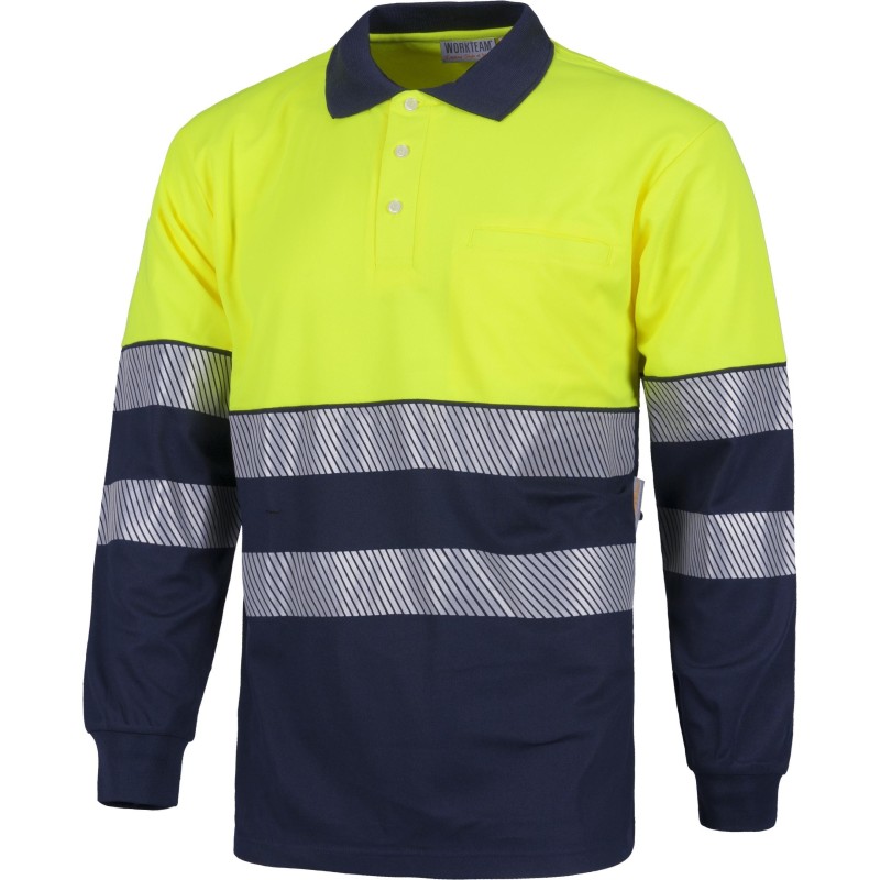 POLO M/L COMBINADO ALTA VISIBILIDAD
