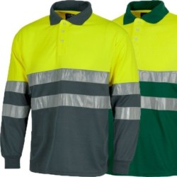 POLO COMBI ALTA VISIBILIDAD M/LARGA