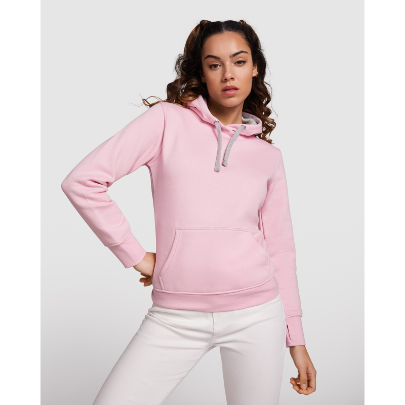 SUDADERA ENTALLADA CON CAPUCHA CHICA