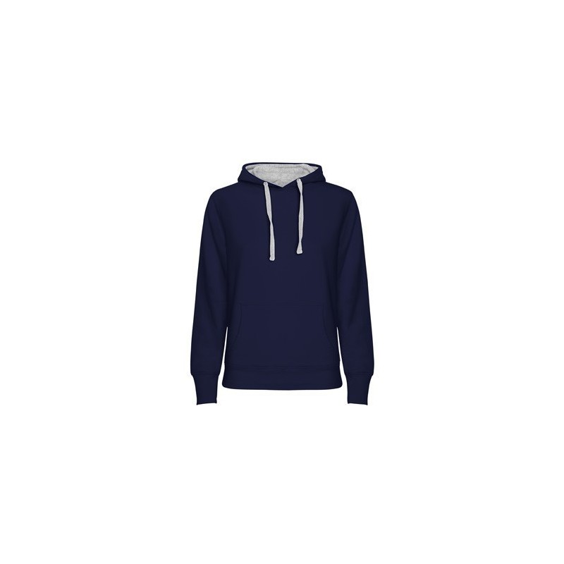 SUDADERA ENTALLADA CON CAPUCHA CHICA