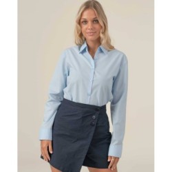 ⭐ CAMISA MUJER CASUAL MANGA LARGA | Azules de Vergara