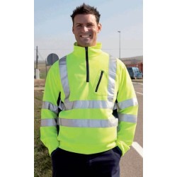SUDADERA MEDIA CREMALLERA ALTA VISIBILIDAD