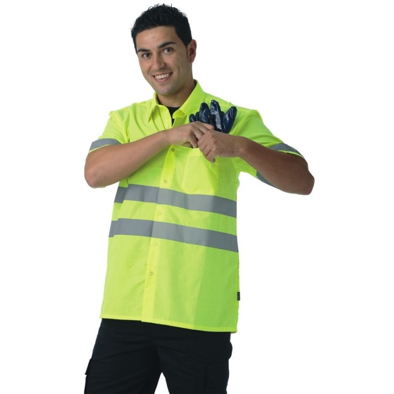 CAMISA ALTA VISIBILIDAD MANGA CORTA