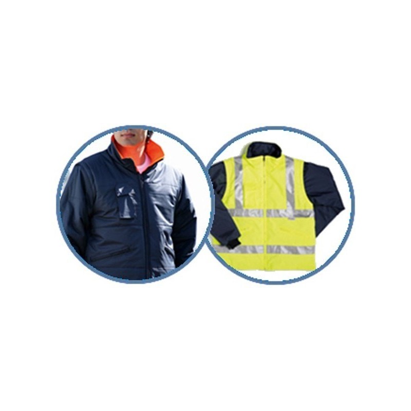 PARKA ALTA VISIBILIDAD DESMONTABLE Y REVERSIBLE