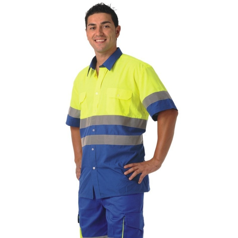 CAMISA MANGA CORTA COMBINADA ALTA VISIBILIDAD