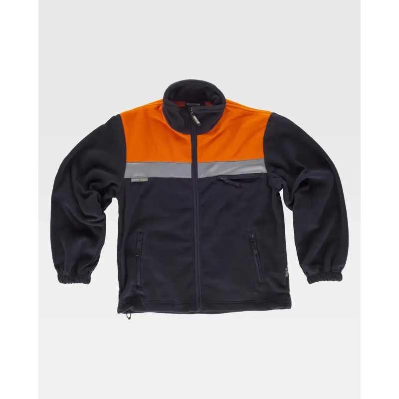 CHAQUETA POLAR ALTA VISIBILIDAD BICOLOR