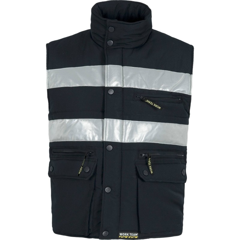 CHALECO ACOLCHADO CINTAS REFLECTANTES