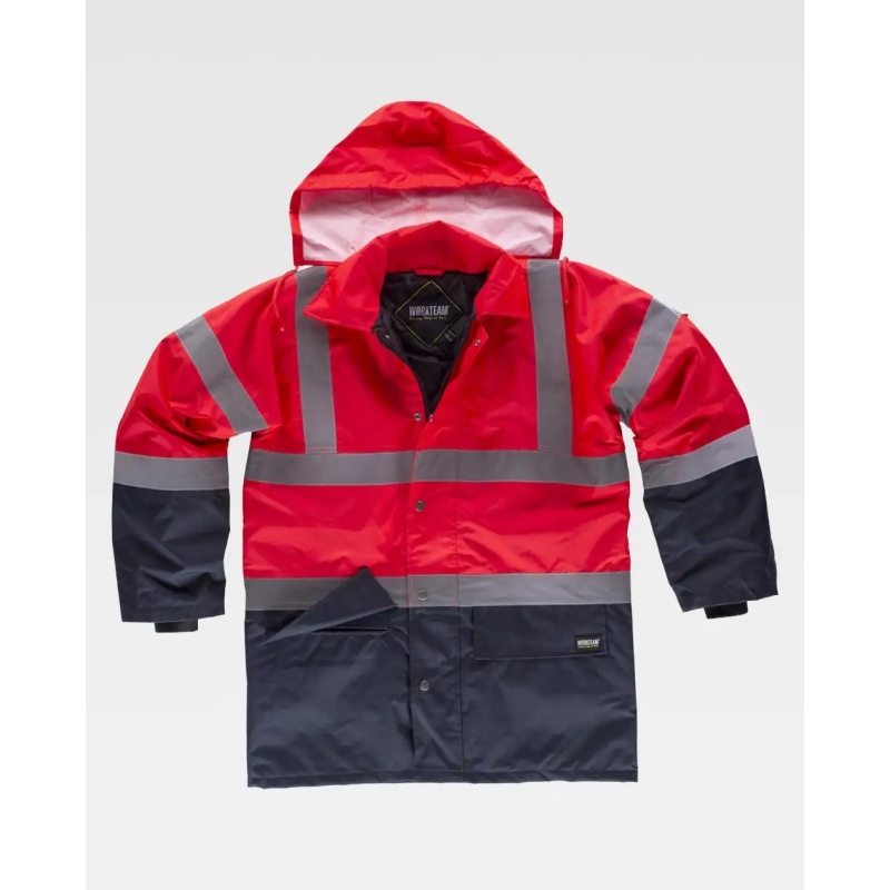 PARKA AV CINTAS REFLECTANTES