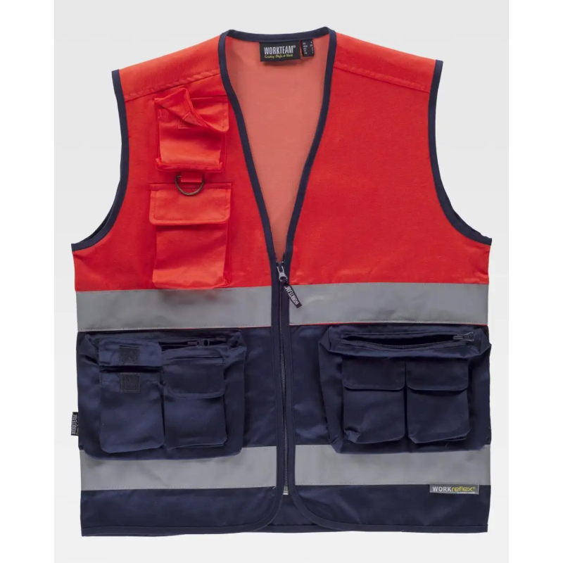 CHALECO BICOLOR CINTAS AV