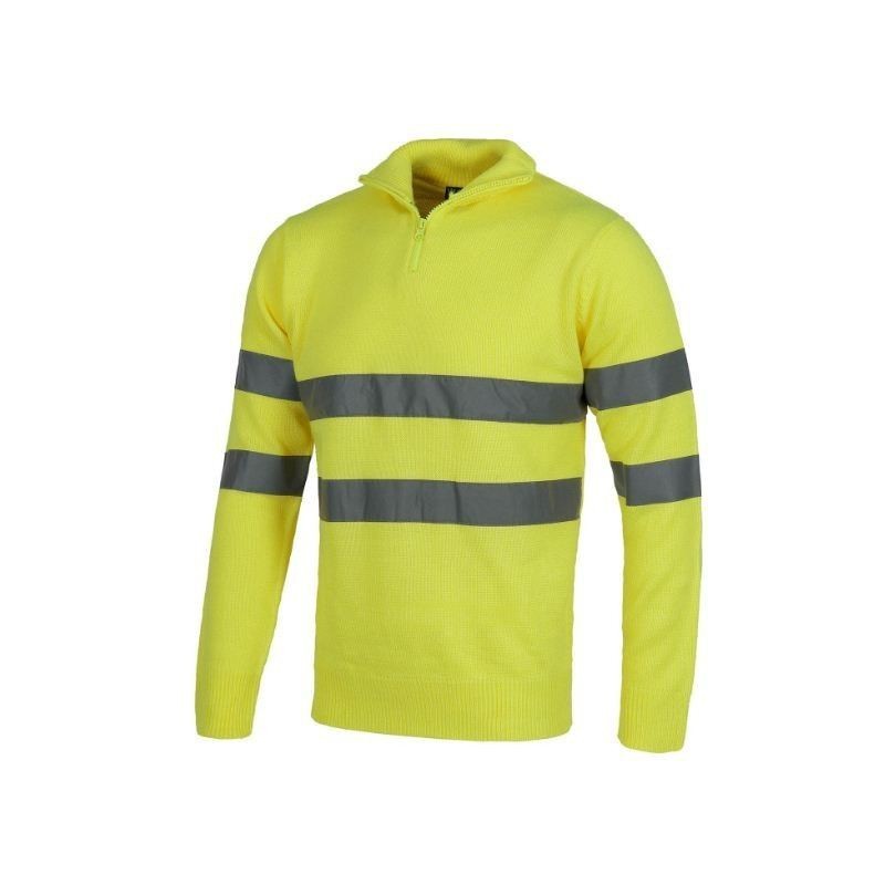 JERSEY MEDIA CREMALLERA ALTA VISIBILIDAD