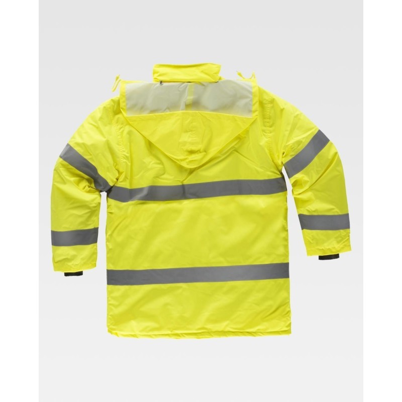 PARKA ACOLCHADA ALTA VISIBILIDAD CON REFLECTANTES