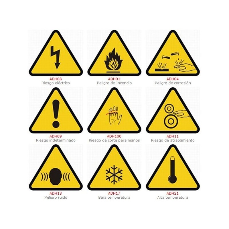 SEÑAL ADHESIVA (PACKS 5 UNIDADES)