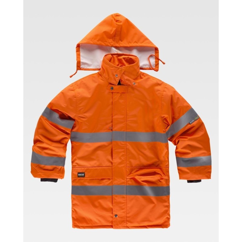 PARKA ACOLCHADA ALTA VISIBILIDAD CON REFLECTANTES