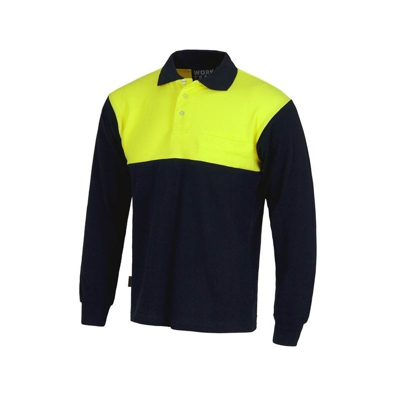 POLO M/LARGA COMBI ALGODÓN