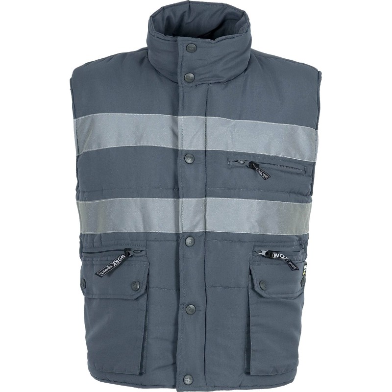 CHALECO ACOLCHADO CINTAS REFLECTANTES