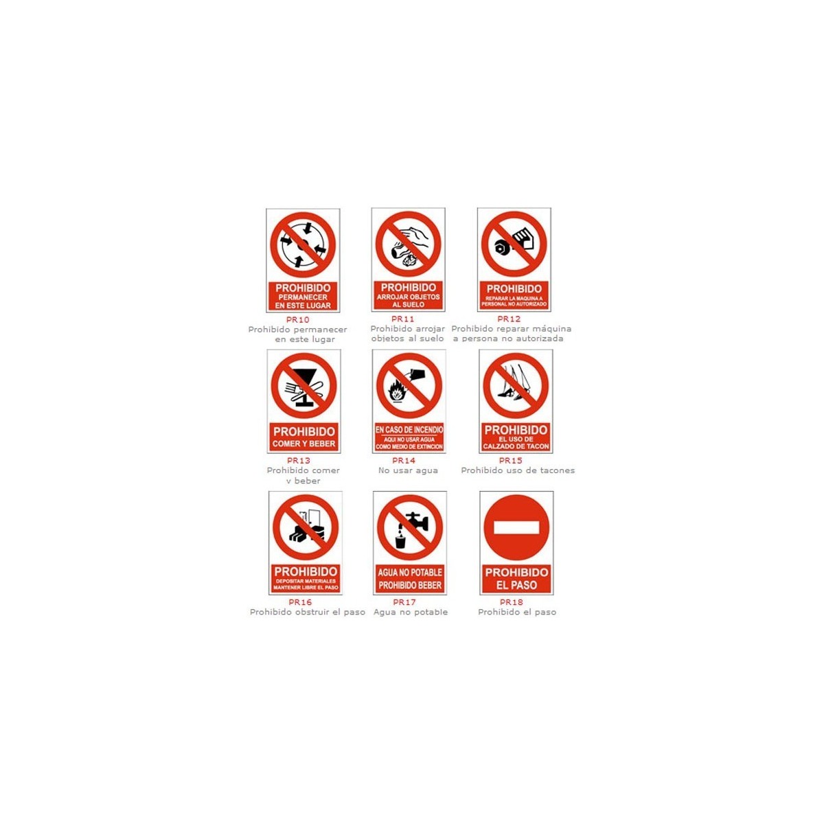 SEÑAL DE PROHIBICIÓN
