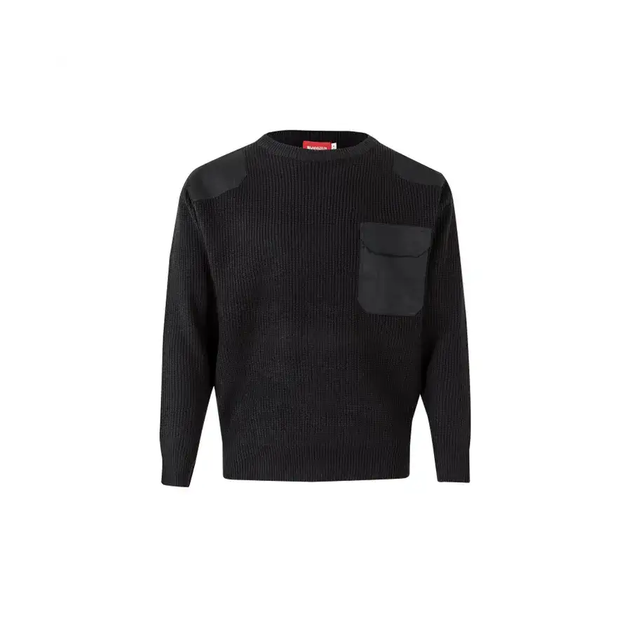 JERSEY REFUERZOS CUELLO CAJA NEGRO