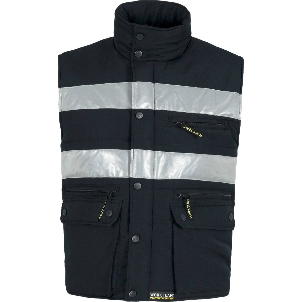 CHALECO ACOLCHADO CINTAS REFLECTANTES