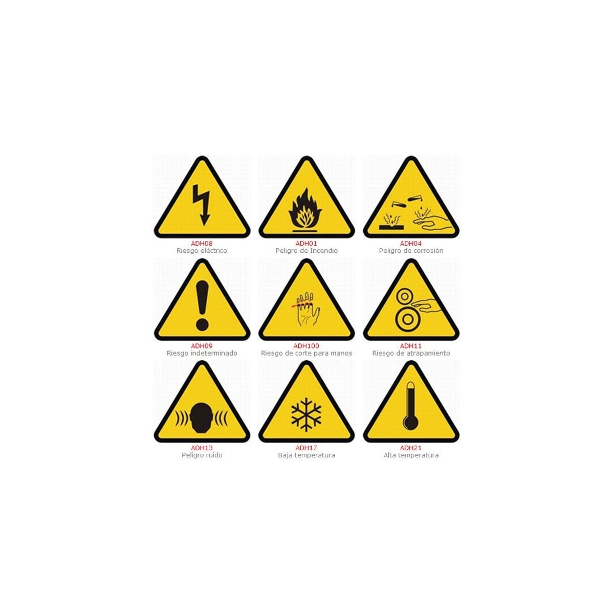SEÑAL ADHESIVA (PACKS 5 UNIDADES)