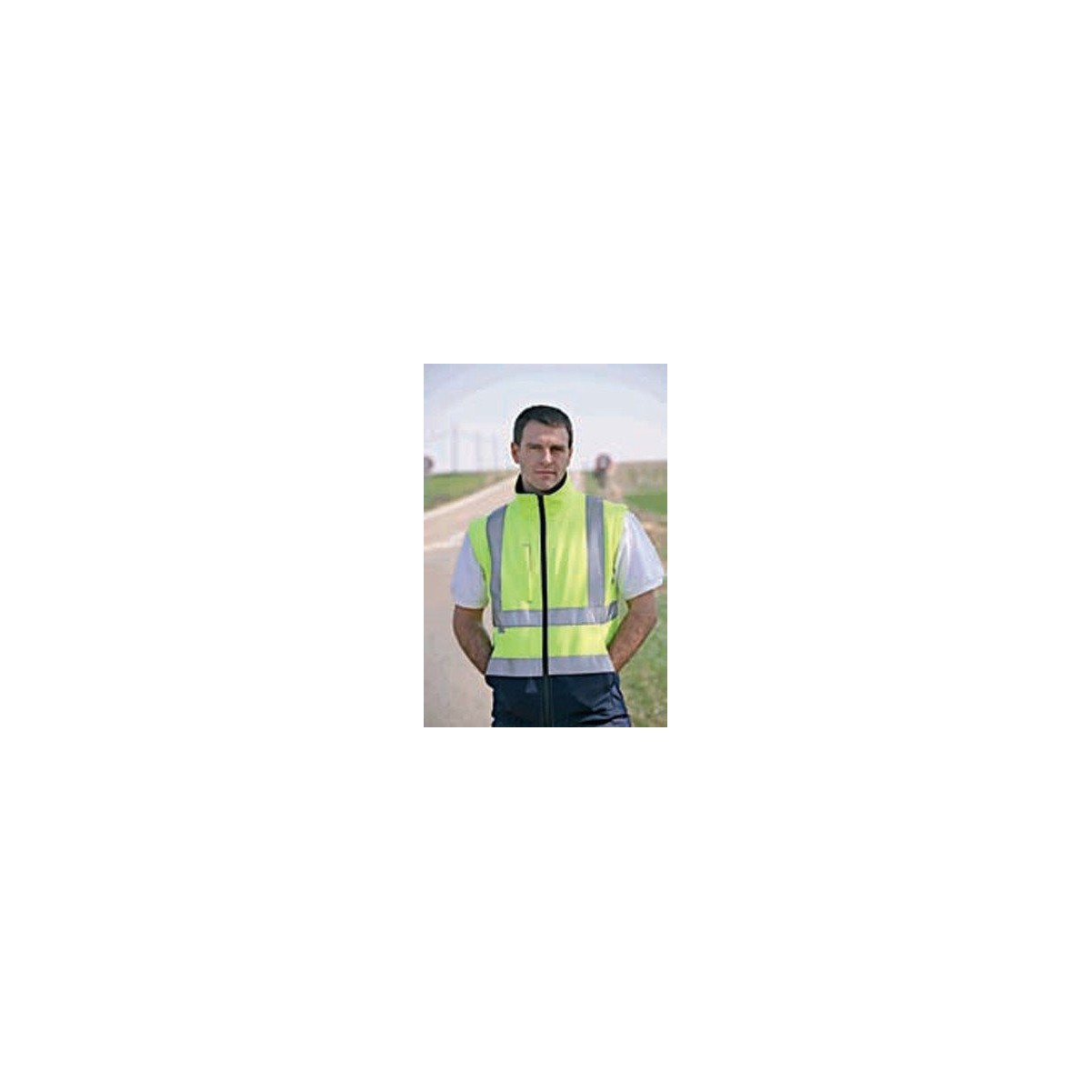 CHAQUETA SOFTSHELL ALTA VISIBILIDAD