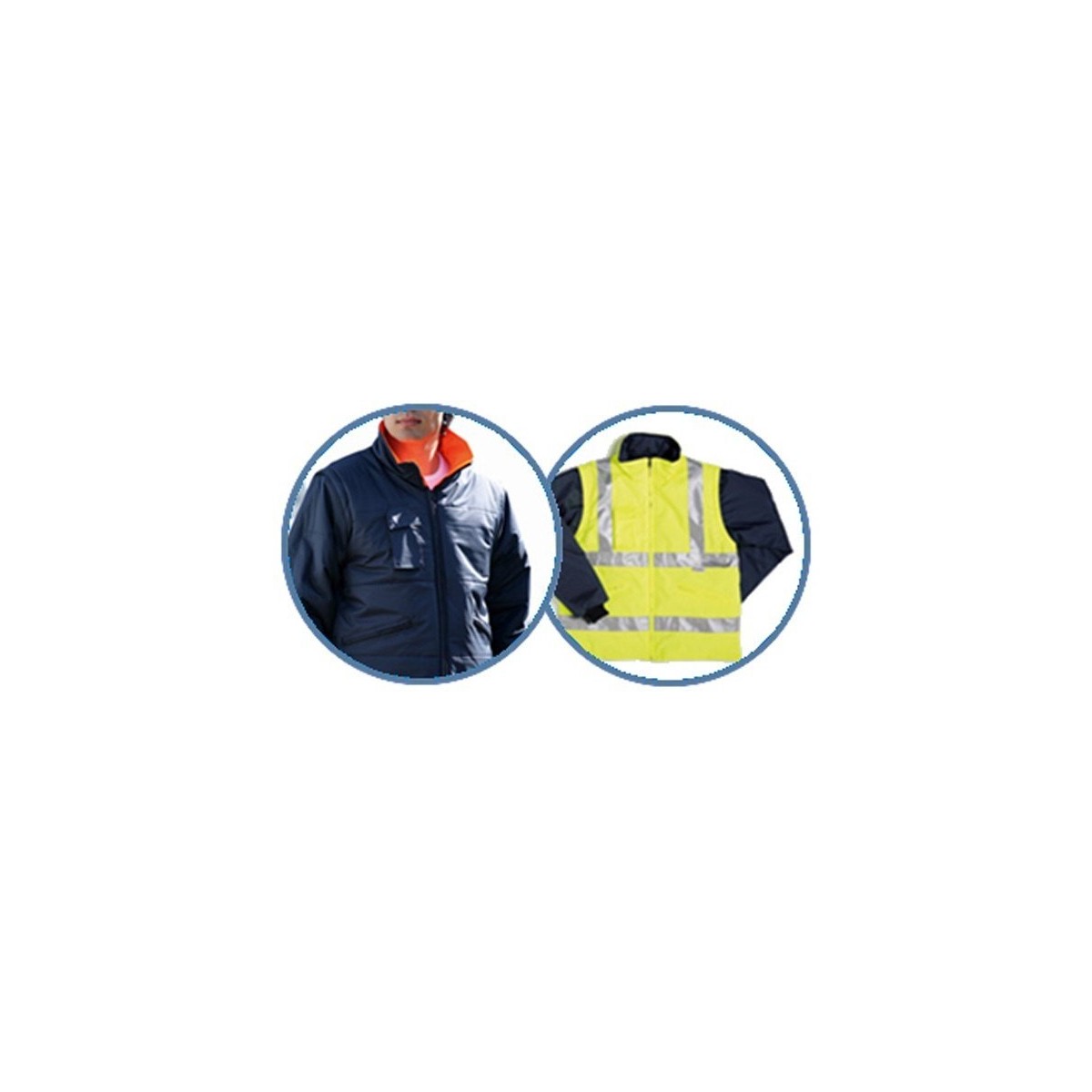 PARKA ALTA VISIBILIDAD DESMONTABLE Y REVERSIBLE