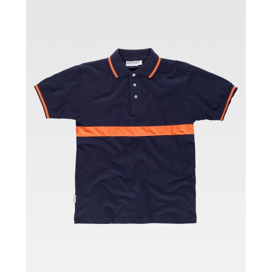 Polo trabajo laboral para uniforme manga corta