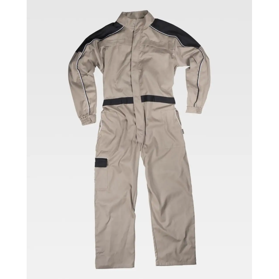 MONO COMBINADO CINTURRILLA BEIGE/NEGRO FRENTE